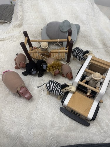 Vintage pintoy safari - vintage, playset