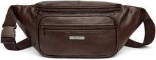 Genuine leather waist bum bag - bum,