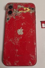 Iphone 11 Red Cracked Untested