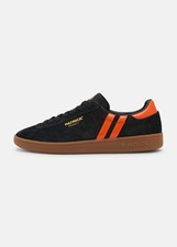 Patrick Monaco Mens Trainers Casual Shoes Black Orange