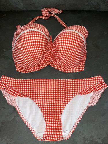 Ladies red white check - white,