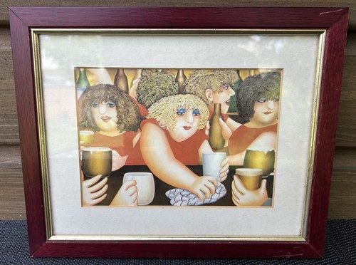 Beryl cook mop heads - heads", framed