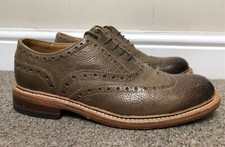 CHAPMAN & MOORE Men's Shoes Montague Model Brown Leather Brogue UK Size 8
