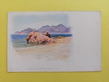 Old postcard blue back