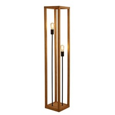 2 Bulbs Wooden Frame and Black