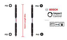 Bosch PZ2 & PH2 Double Ended