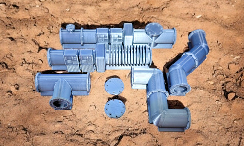 Above ground pipelines - ground, 7pcs