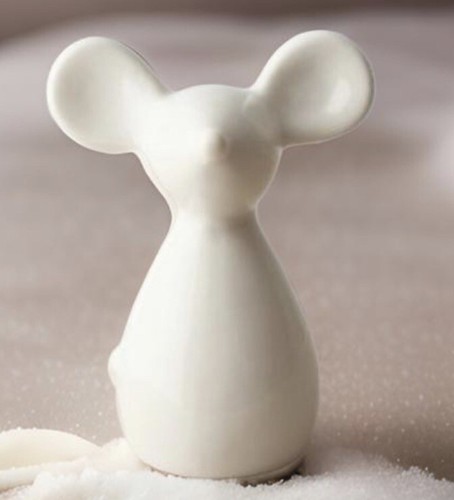 White mouse ornament - mouse,