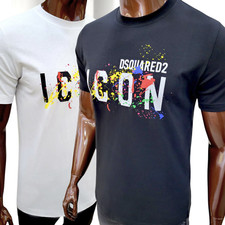 *CLEARANCE* Dsquared2 Icon Mens Tshirt New 2024 design/comfort line/lightweight