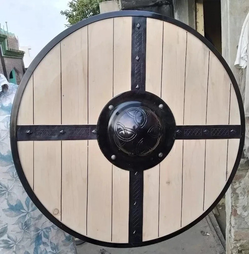 Wooden shield heavy metal - shield,