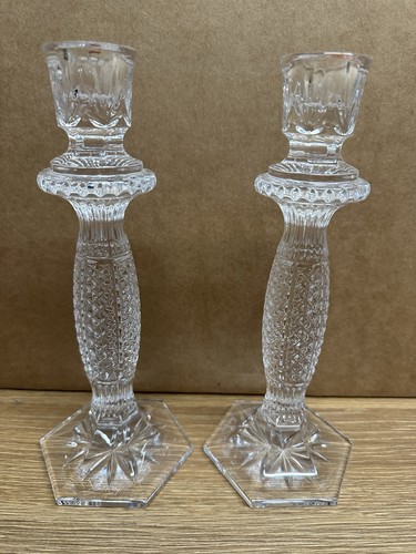 Waterford crystal pair - crystal, 10”