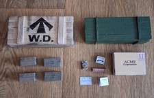 1/6 Scale WW2 British Wooden Crates and Accessories for Diorama Figures