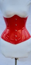 Over Bust new Red pure PVC  body fitness body ceincher corset for women
