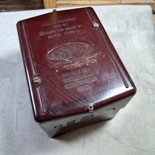 Vintage Enbray Heating Contactor Box, Type 2Z, Brown Bakelite. Untested, Salvage