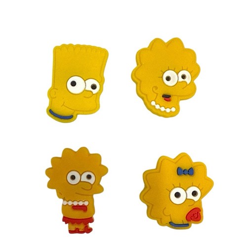 Simpsons shoe charms 4pc - charms,