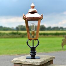 NEW Victorian Copper Lantern & Pillar Post Outdoor Garden Light - 71cm