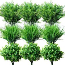 9Pcs Artificial Plants Outdoor