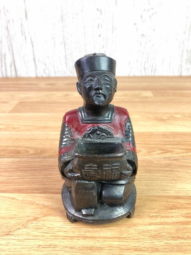 Metal chinese man figurine - metal,