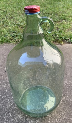 Vintage green glass - green,