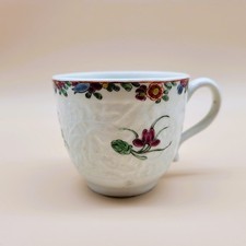 18th Century Worcester Porcelain Cup From The James Dennis Collection Circa 1760