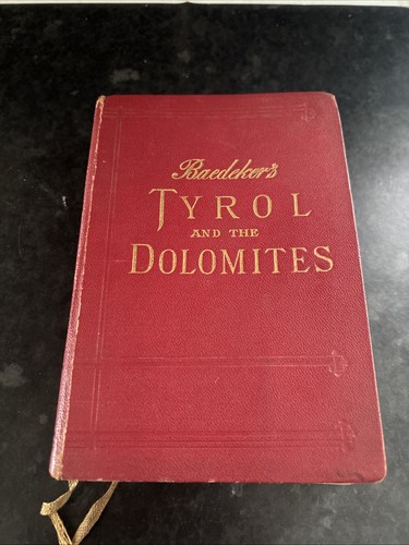 Baedeker guide book tyrol - guide,