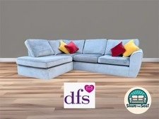 DFS Orka Corner Sofa  Silver Velvet ?? Delivery Available