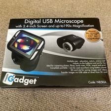 Maplin Gadget Digital USB Microscope 2.4” Screen 190x Magnification Boxed New
