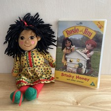 Rosie and Jim Vintage 1999 Rag Doll Rosie + Sticky Honey DVD