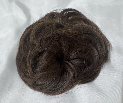 Curly messy bun hair piece - curly,