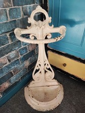 ANTIQUE VICTORIAN CAST IRON UMBRELLA STAND C 1880
