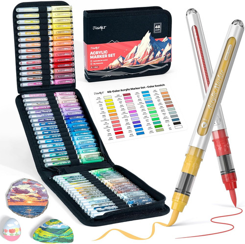 Colors acrylic paint - 48,