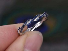 1ct Lab-Created Blue Sapphire