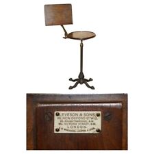 FULLY ADJUSTABLE ANTIQUE VICTORIAN LEVESON & SON'S METAL READING MUSIC TABLE