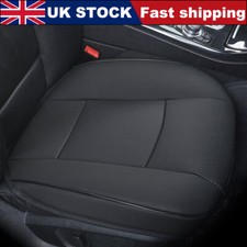 Universal Black PU Leather Car Seat Bottom Cover Full Surround Front Pad Cushion