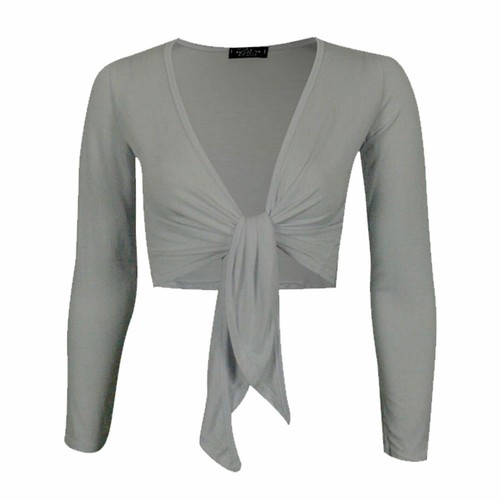 Womens plain tie knot shrug - plain,