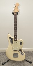 Fender American Professional Jaguar - Olympic White, Rosewood, Modified w/ Case