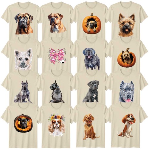 Watercolour dog adult shirt - dog, t-shirt