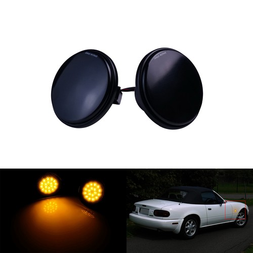 Black lens led side - black,