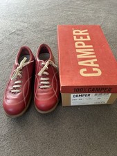 Women’s Camper Pelotas Red Ariel Miel Shoes - V Good Condition Size 39 with box