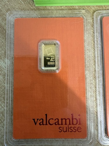 Valcambi suisse gold bar - 0.5g,