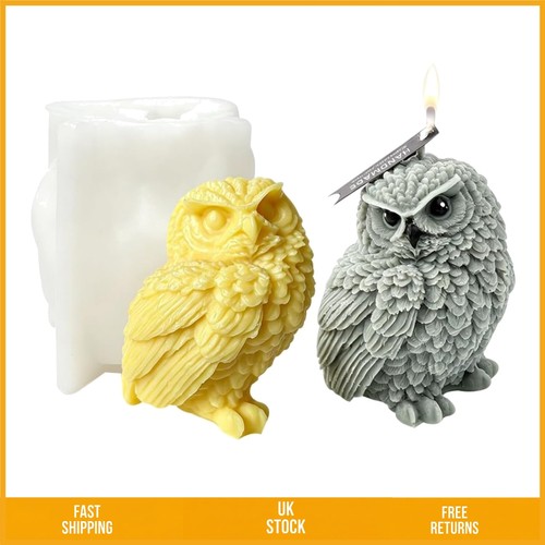 Detailed owl silicone resin - silicone,