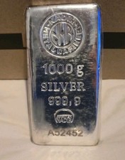 1kg Nadir Silver Bar .999 Fine