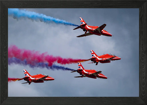 The red arrows - framed, art