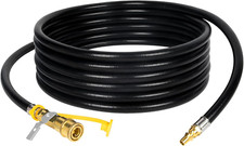 12FT RV Propane Quick Connect Extension Hose 1/4" Disconnect for Grill Griddle