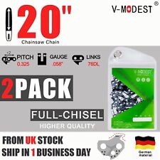 2 20" Chainsaw Chain Fits