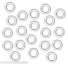 25  CLEAR PLASTIC ROMAN BLIND RINGS - 13MM 