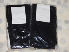 2 PAIRS GIRLS BLACK LUREX