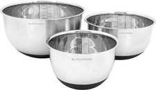 3PCs Mixing Bowls Stainless