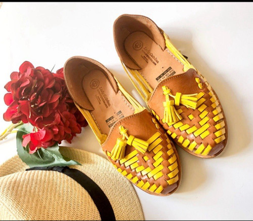 Huarache woven leather - leather, sandals