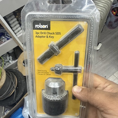 Rolson 3pc drill chuck - chuck, sds